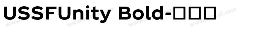 USSFUnity Bold字体转换